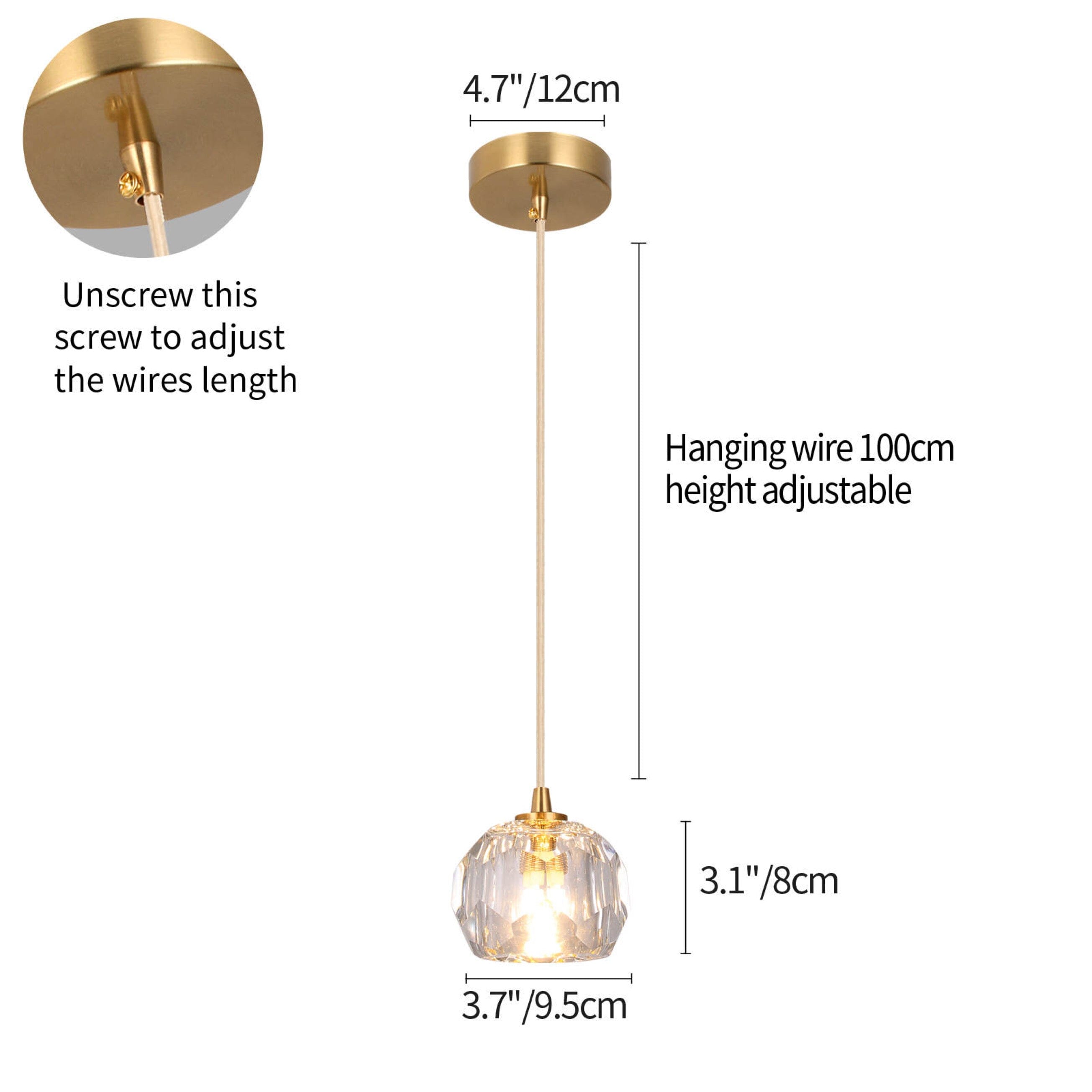 Lampu Gantung Kristal Nordic