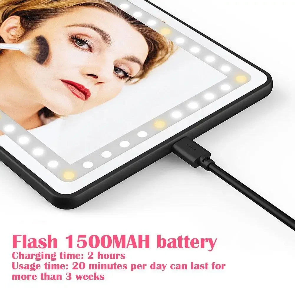 GlamVisor™ - sminkespeil med dimmbare LED-lys