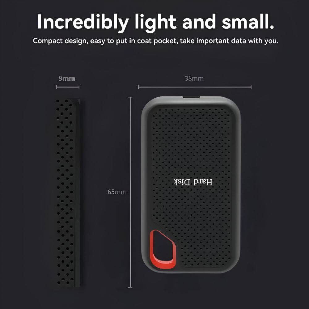 Portable External Storage Drive for Fast Data Backup