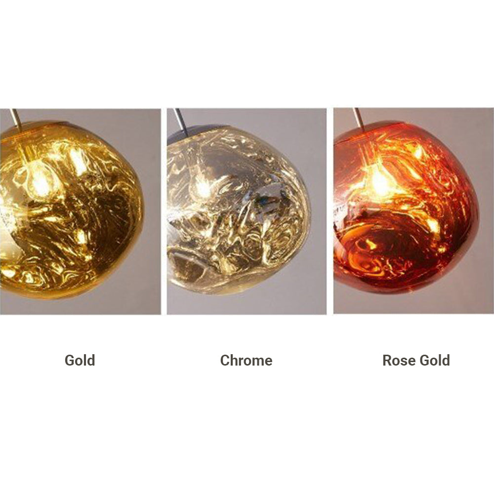Nowoczesna wisząca lampa Arisha Globe Lava 3