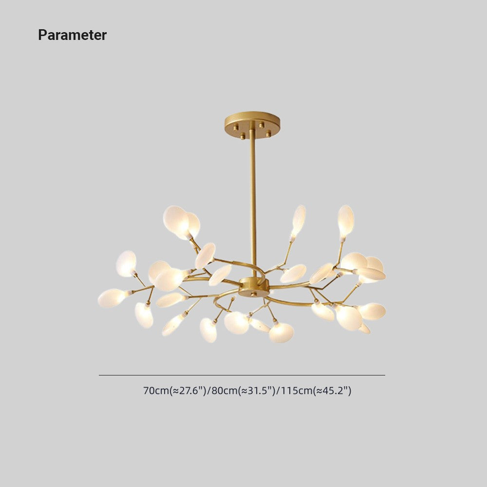 Olivia Art Deco Sputnik Chandelier — Unique Branch and Firefly Design