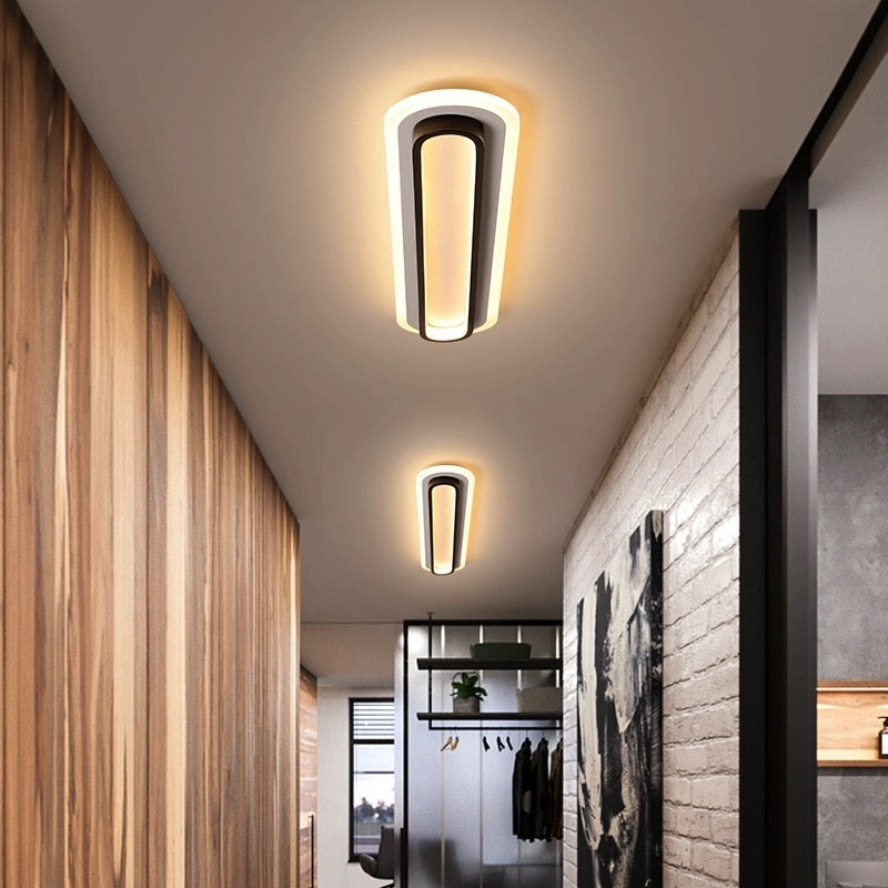 Arisha Modern Linear Metal/Acrylic Ceiling Light - Neutralighting