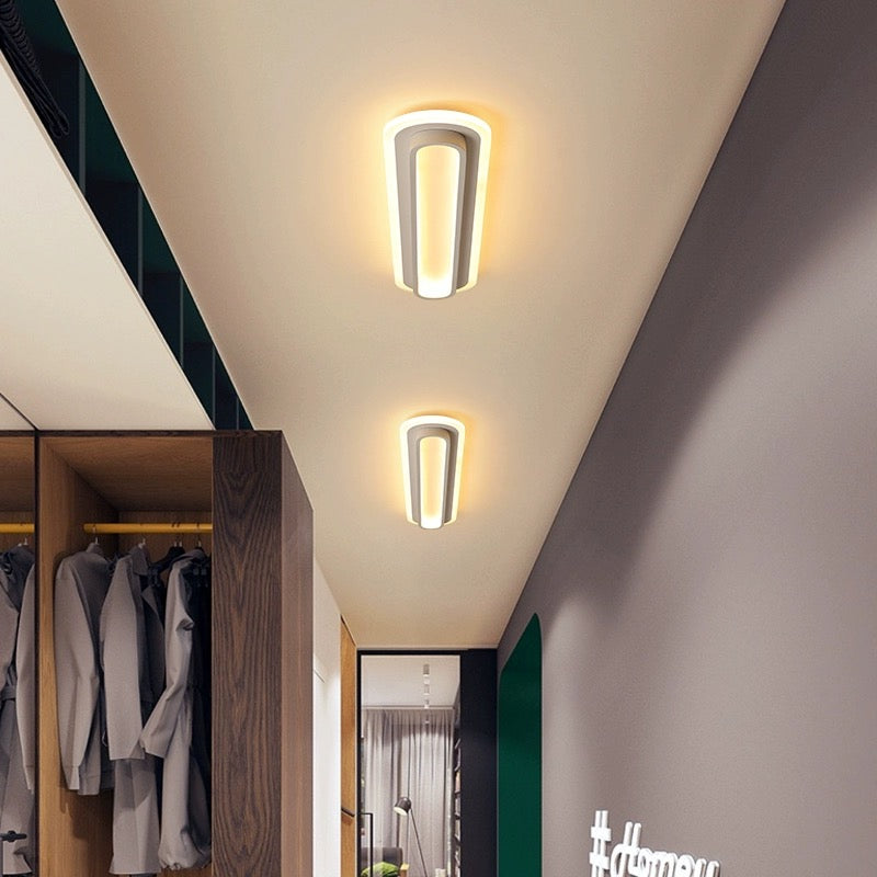 Arisha Modern Linear Metal/Acrylic Ceiling Light - Neutralighting
