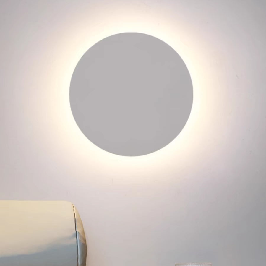 Applique murale extérieure LED minimaliste Klyne - ronde et carrée, noir et blanc