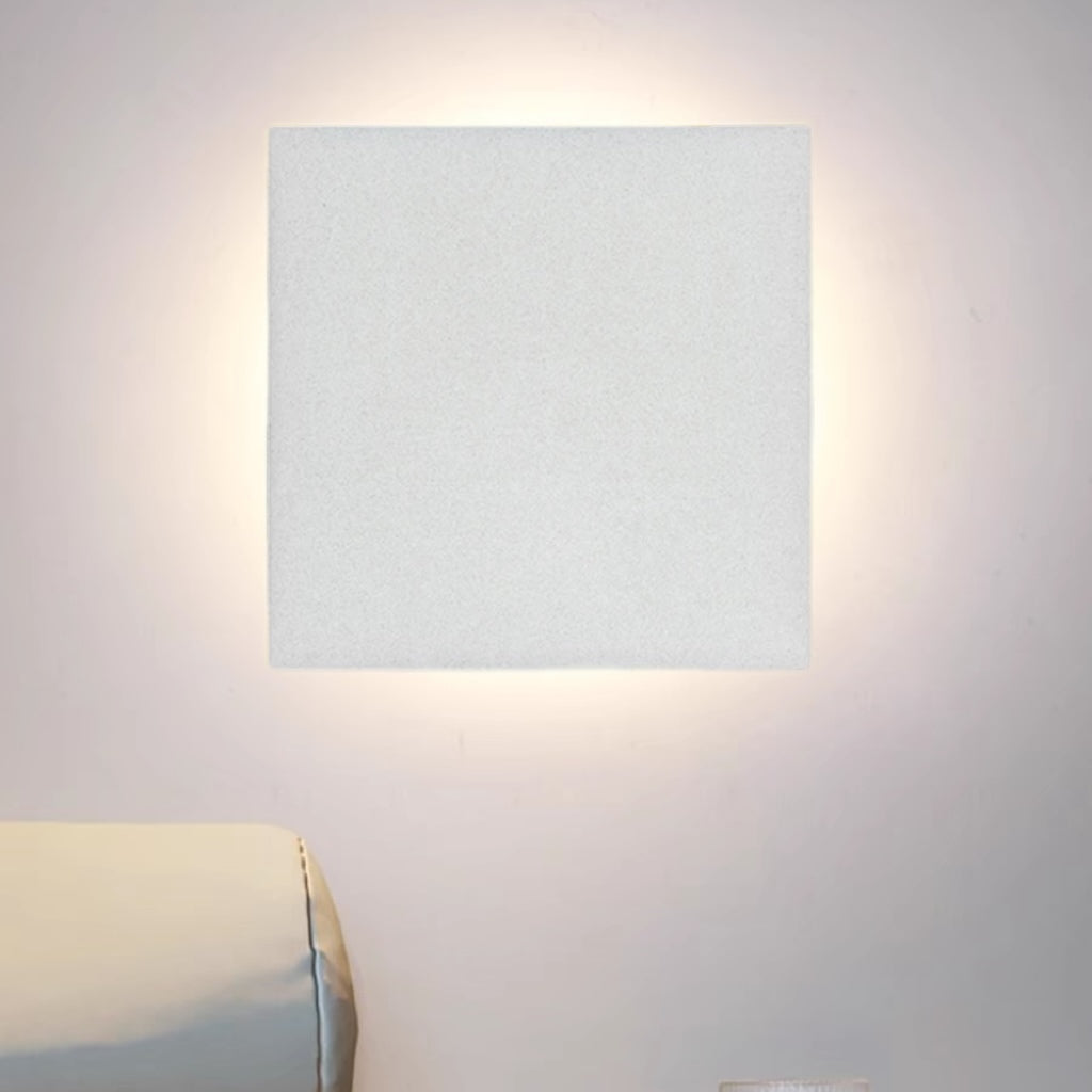 Applique murale extérieure LED minimaliste Klyne - ronde et carrée, noir et blanc