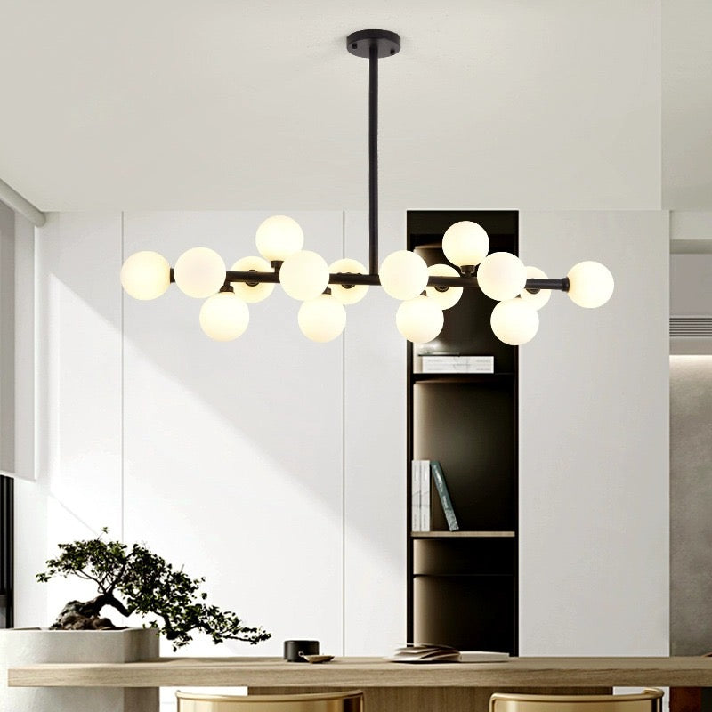 Valentina Bass Glass Bubble Golden Chandelier - Neutralighting