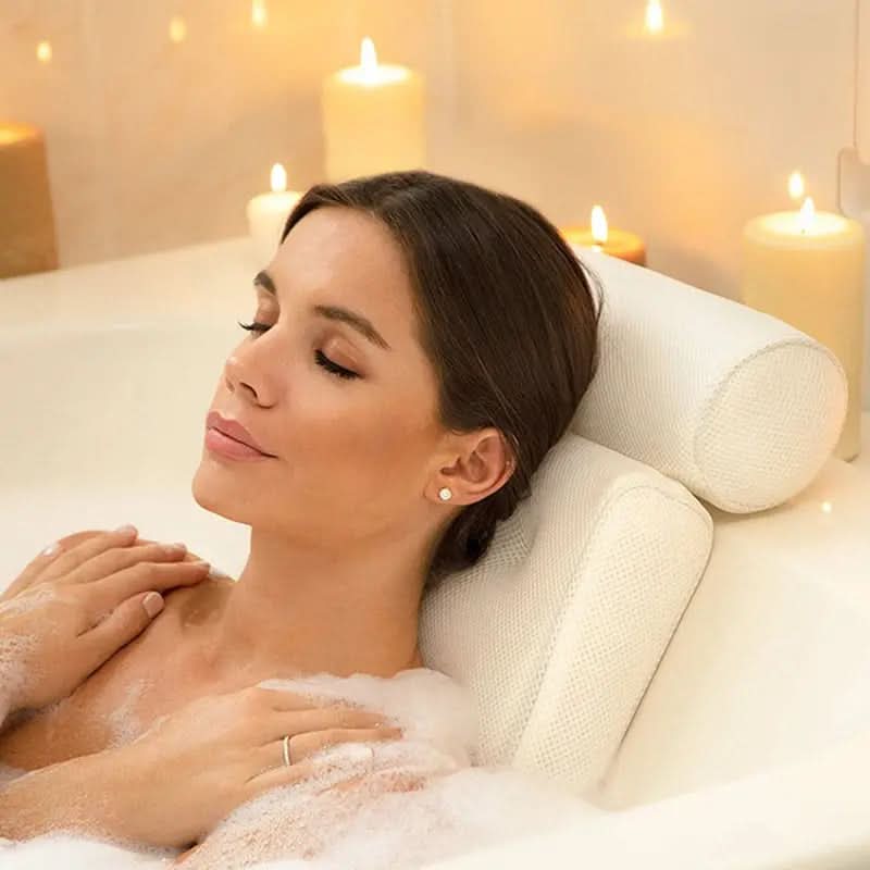 כרית אמבטיה ארגונומית CalmNest לנוחות מרגיעה לך ולחיית המחמד שלך, לרגע ספא