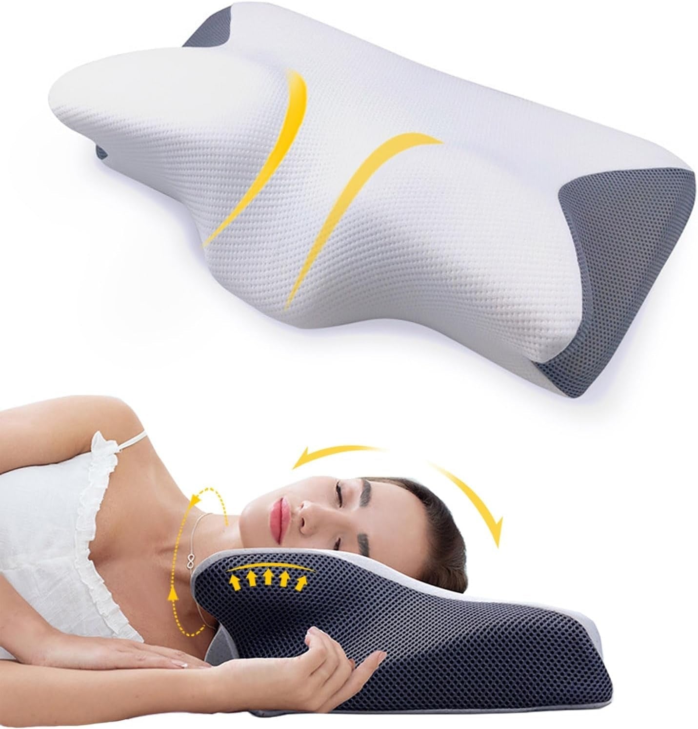 Almofada Dream Sleep | Espuma de Memória com Contorno Cervical