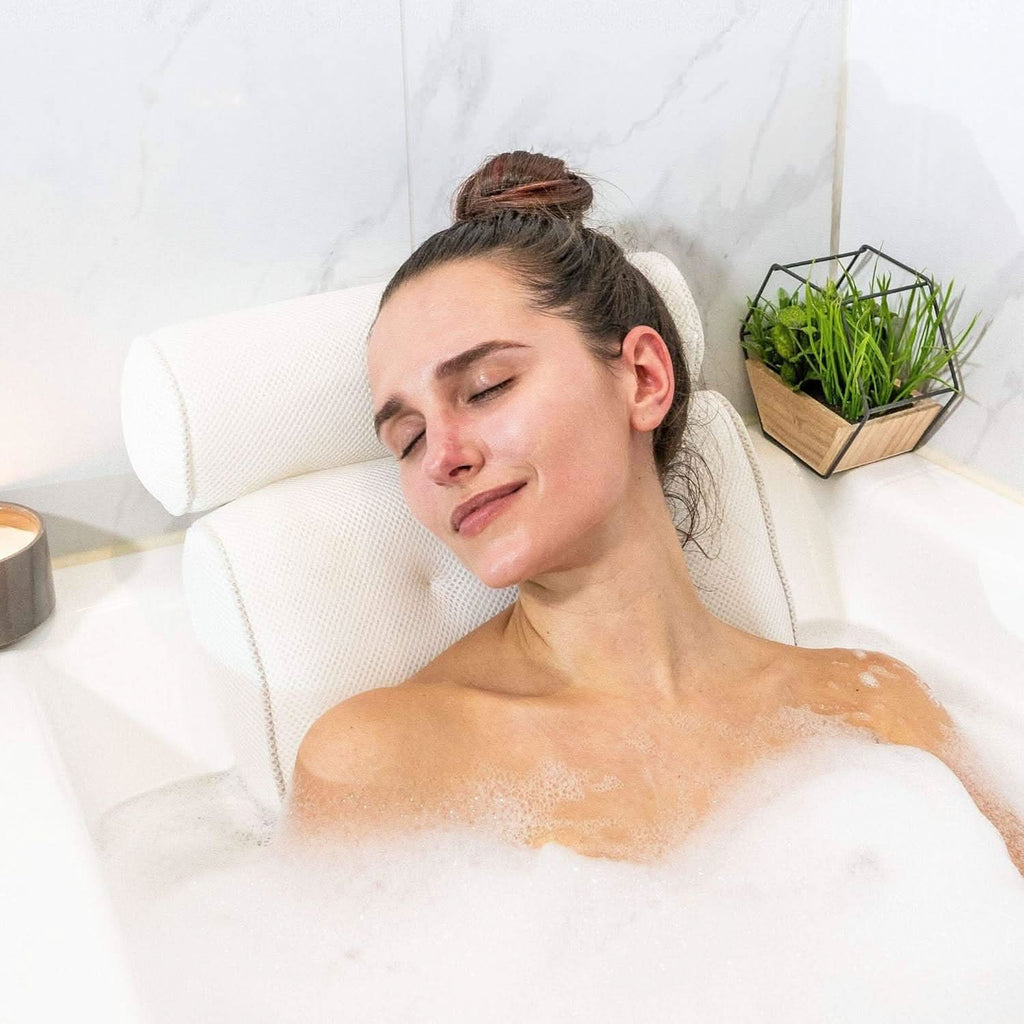 כרית אמבטיה ארגונומית CalmNest לנוחות מרגיעה לך ולחיית המחמד שלך, לרגע ספא