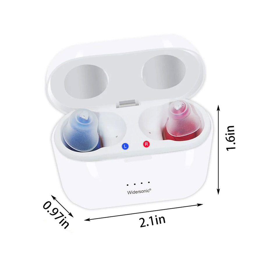 Újratölthető és Láthatatlan Hallókészülék Pár