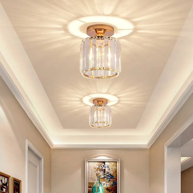 Stonel moderne plafond — design i metal og krystal, 3 farver
