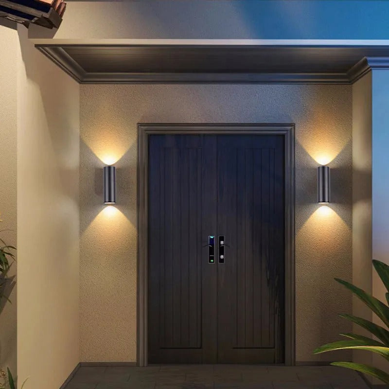 Ray minimalistisk LED-vegglampe i glass — IP65