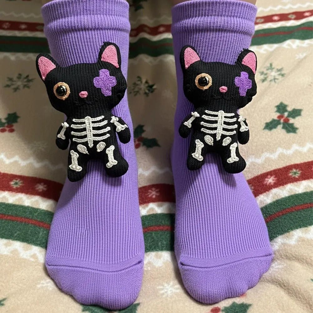 CozyNest House Socks For Home Relaxation With 3D Animal Accent And Non Slip
