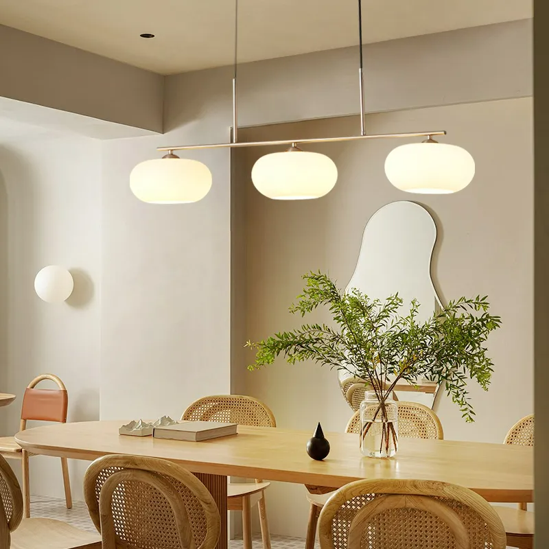 Lampada a sospensione a grappolo Candy Cream a 3 luci