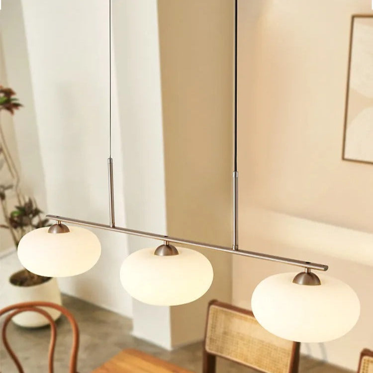 Lampada a sospensione a grappolo Candy Cream a 3 luci