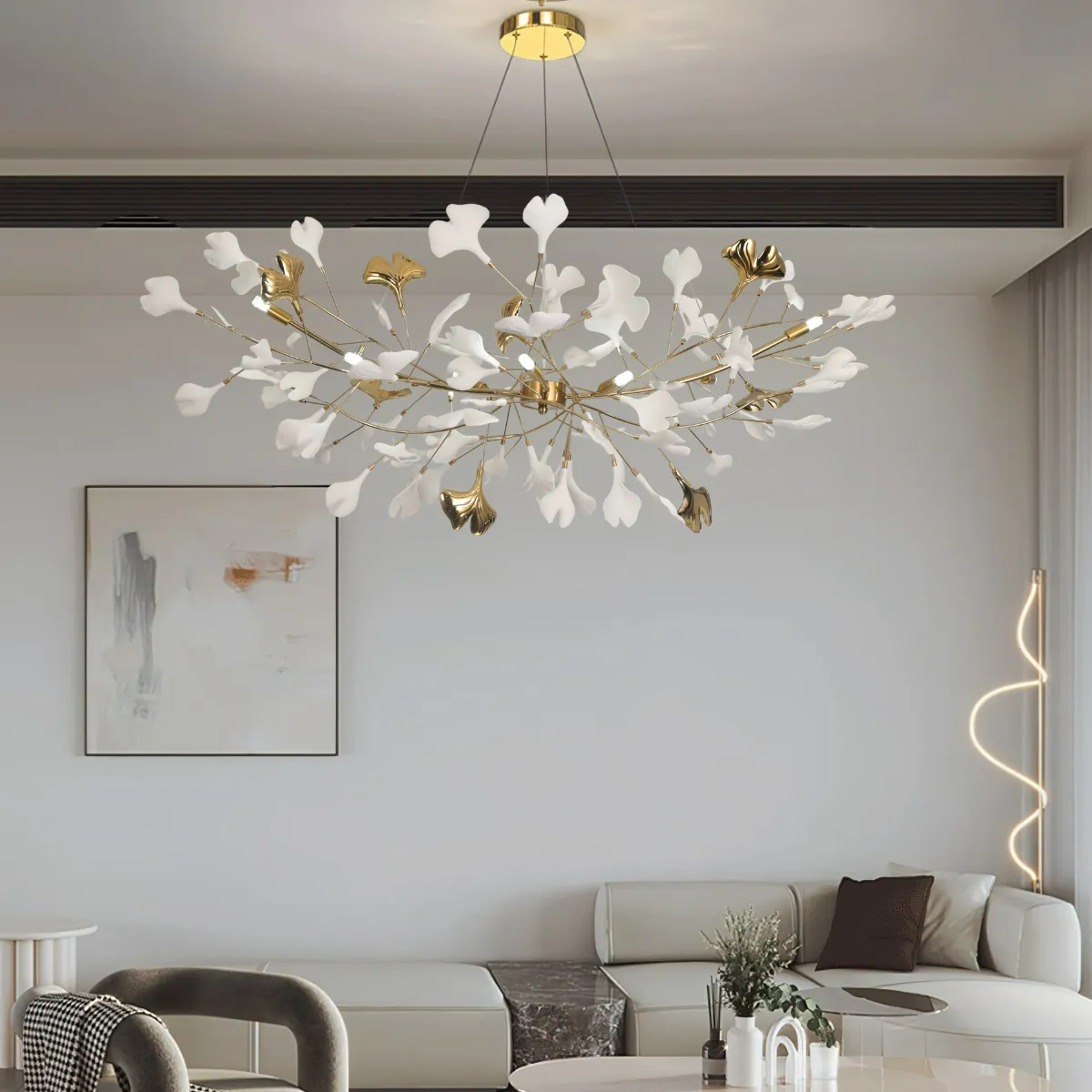 Lustre de luxe Metr — forme en céramique en U