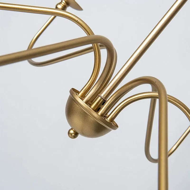 Orix Metal Chandelier — Retro Vintage Candle Design