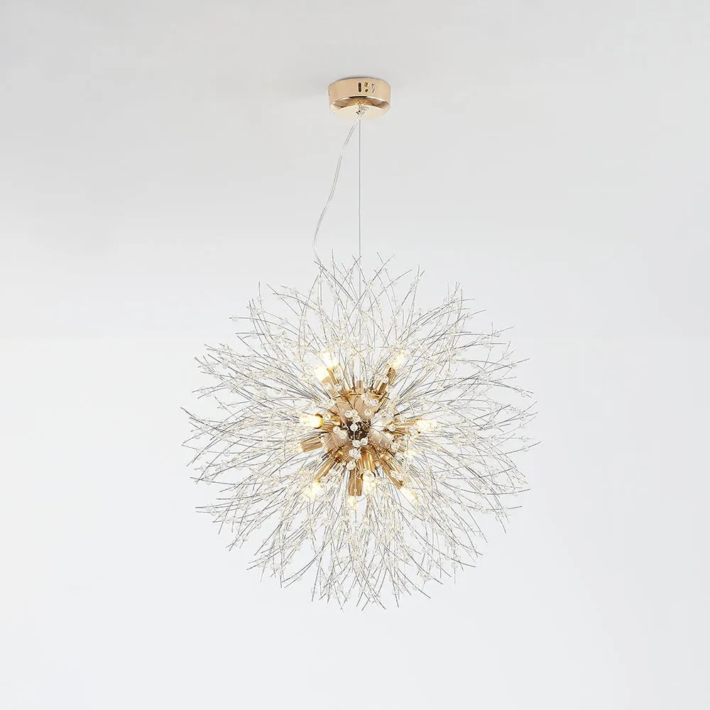 Kalia Vintage Dandelion Firework Pendant Light — Bulb Included, Warm or Cool Light