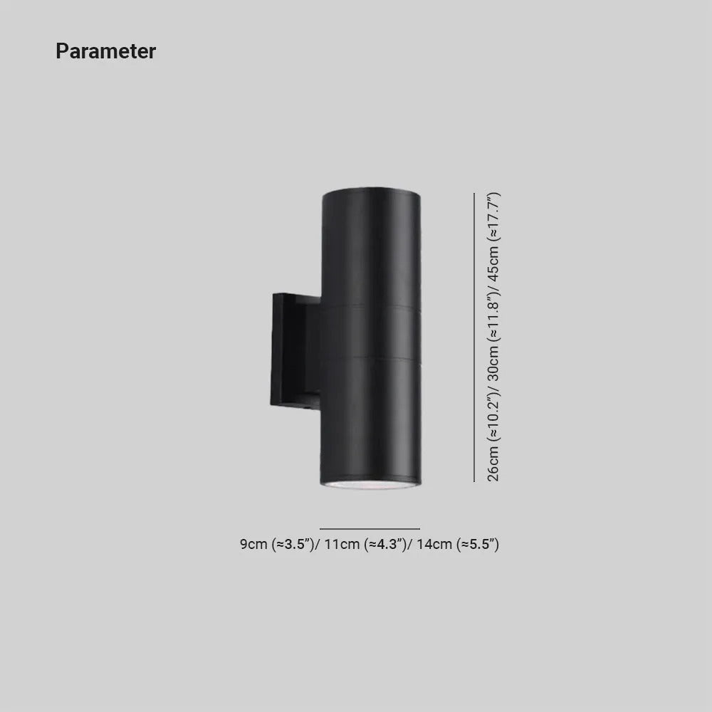 Ray minimalistisk LED-vegglampe i glass — IP65