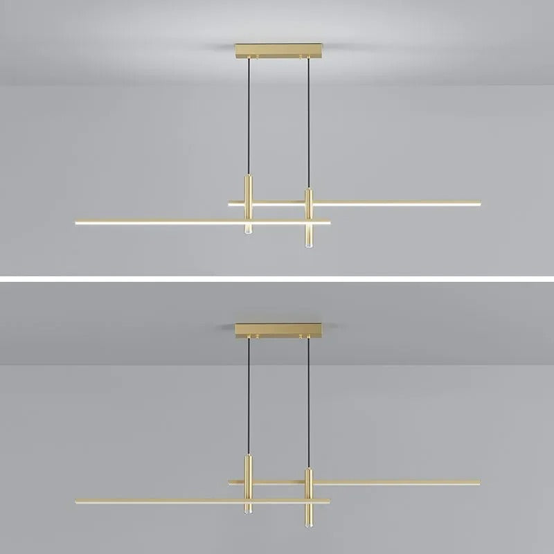 Lampada a sospensione lineare Prym — design moderno minimalista