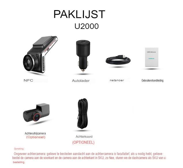 Çift Kameralı Araç Kamerası - 4K Ön ve Arka - F1.8 Diyafram - Gece Görüşü - 24 Saat Park Modu