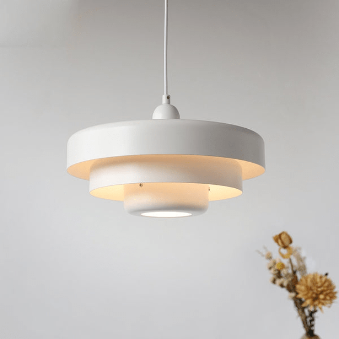 Elegancka trójpoziomowa lampa wisząca Aurelia w kolorach makaroników