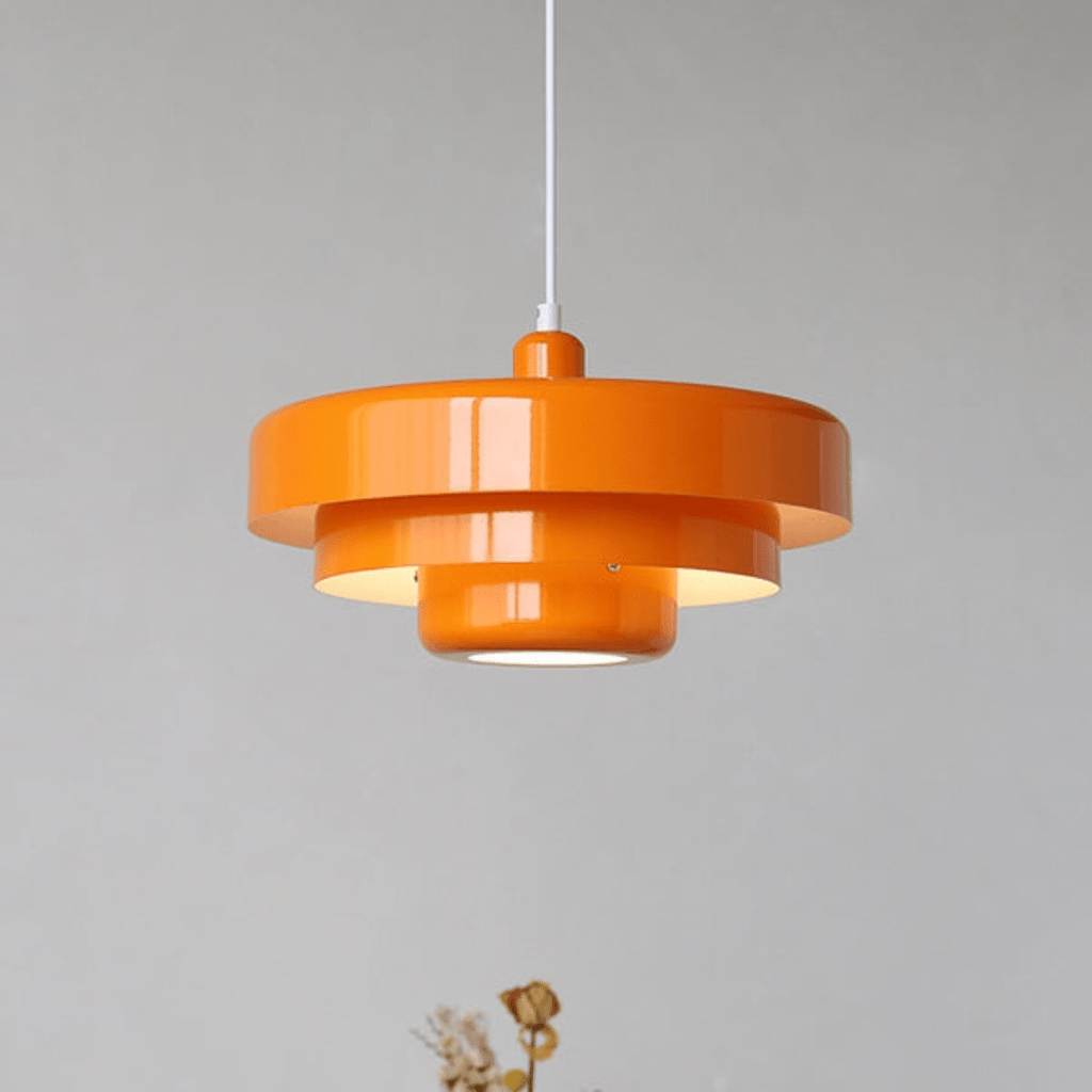 Elegancka trójpoziomowa lampa wisząca Aurelia w kolorach makaroników