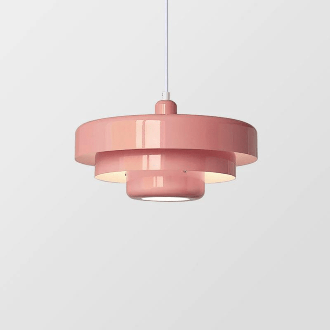 Elegancka trójpoziomowa lampa wisząca Aurelia w kolorach makaroników