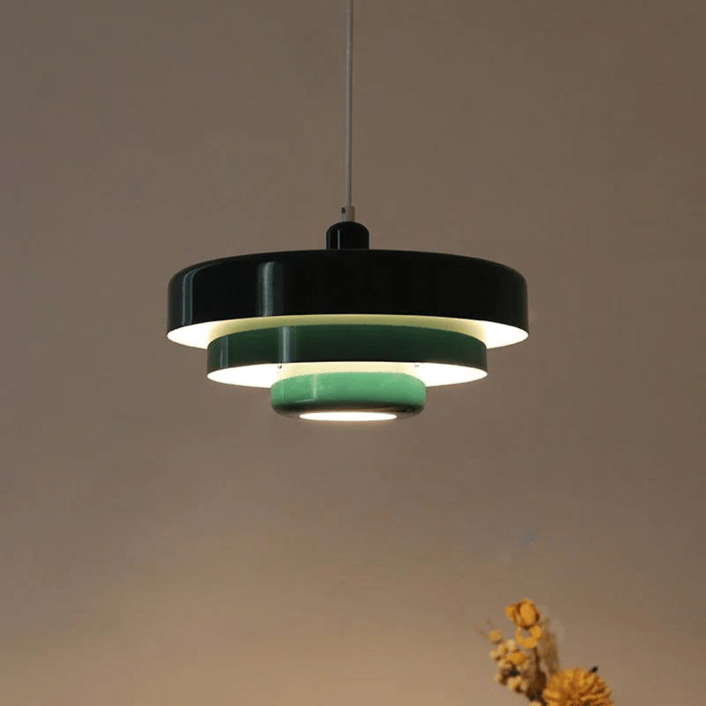 Elegancka trójpoziomowa lampa wisząca Aurelia w kolorach makaroników