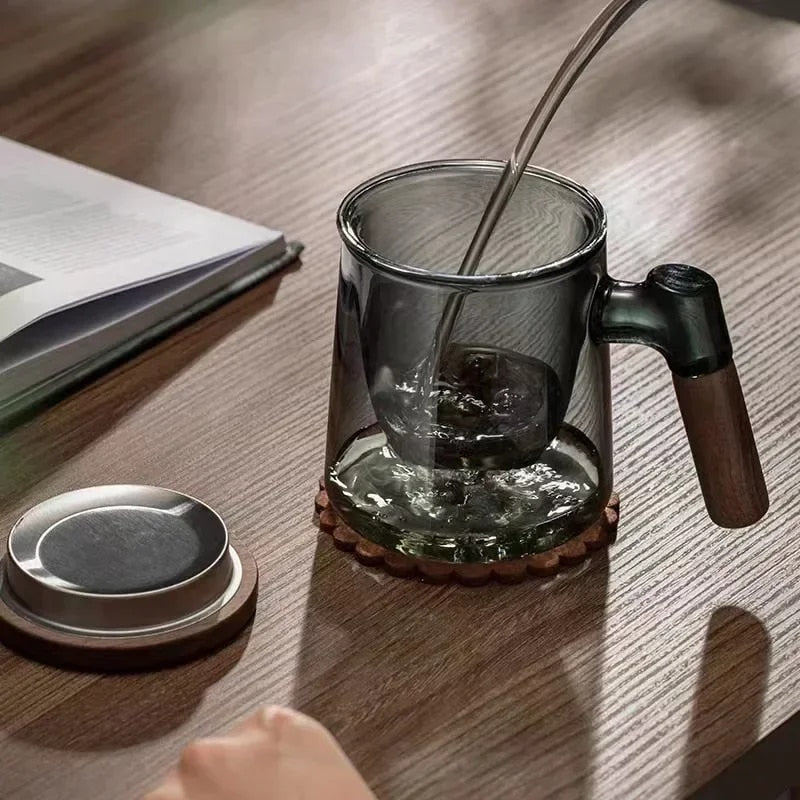 卡莉玻璃咖啡杯套装