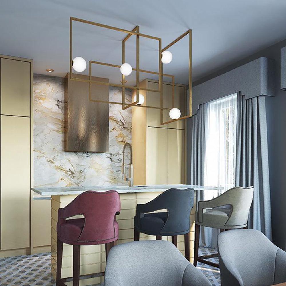 Lampu Siling Kaca dan Gangsa Elara | Orntli