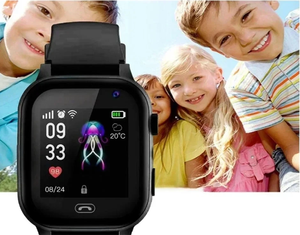 4GキッズGPSスマートウォッチ - ビデオ通話、SOS、子供向けゲーム付き