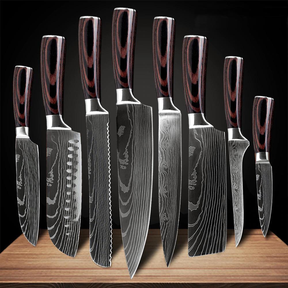 Ensemble de 10 couteaux de chef professionnels