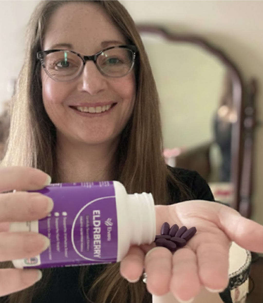 Capsules tipped from the bottle into a palm