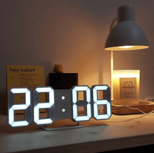 Jam Penggera Digital 3D Pintar NovaTime Untuk Meja Moden dan Pejabat Rumah