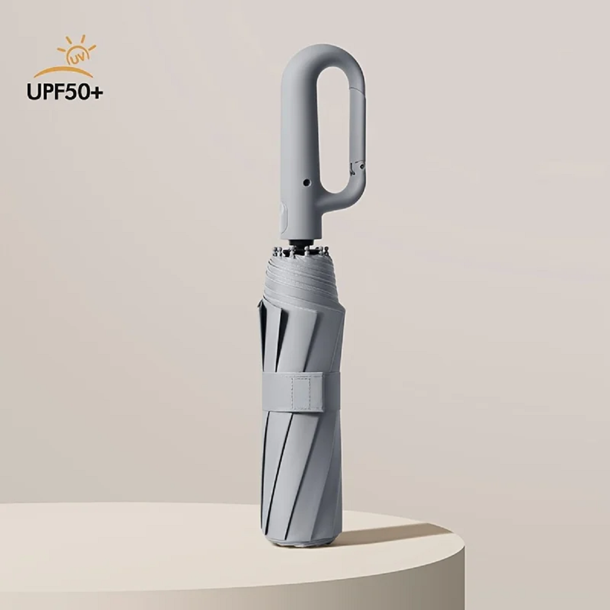 Guarda-chuva automático dobrável resistente ao vento AeroGuard com pega grande e compacto