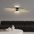 Candeeiro de parede linear em metal e acrílico — temperaturas de cor LED