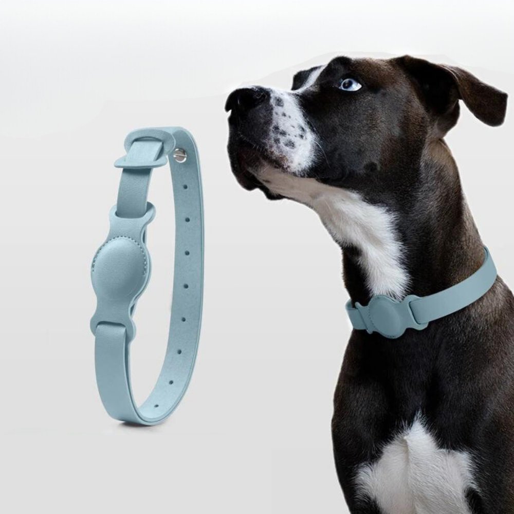 AuroraLeather AirTag Hundehalsband mit Premium-Stil und sicherer Ortung