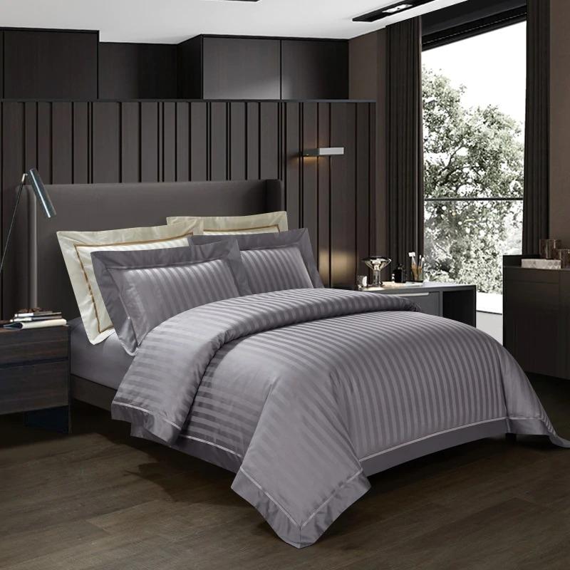 Luxus 1200 szál/cm² szürke paplanhuzat garnitúra (egyiptomi pamut)
