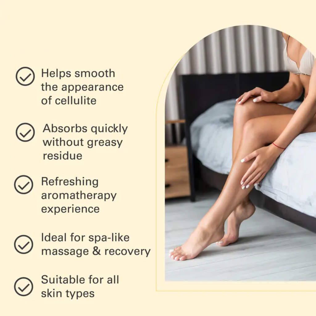 Body Massage Oil 150 ml – Grapeseed, Citrus & Eucalyptus with Collagen