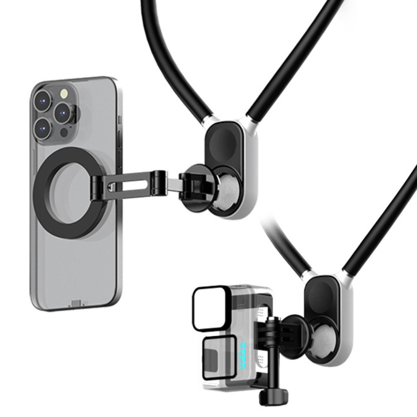 Support de téléphone magnétique POV et fixation pour cou