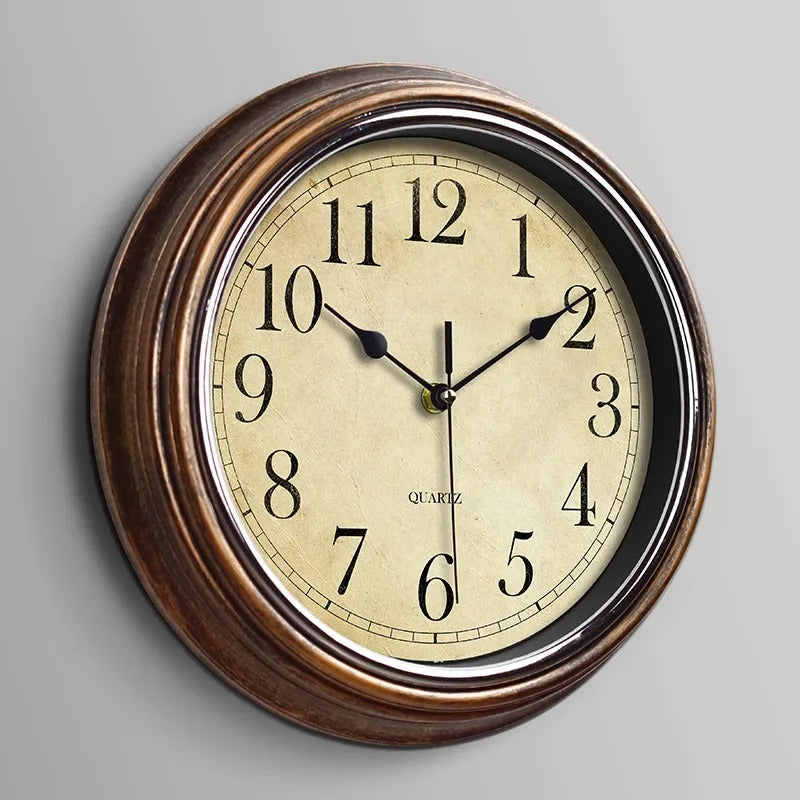Aurelix Classic Wooden Wall Clock With Silent Movement