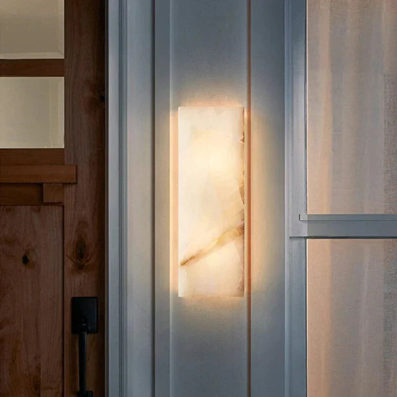 大理石製屋外壁掛けライト