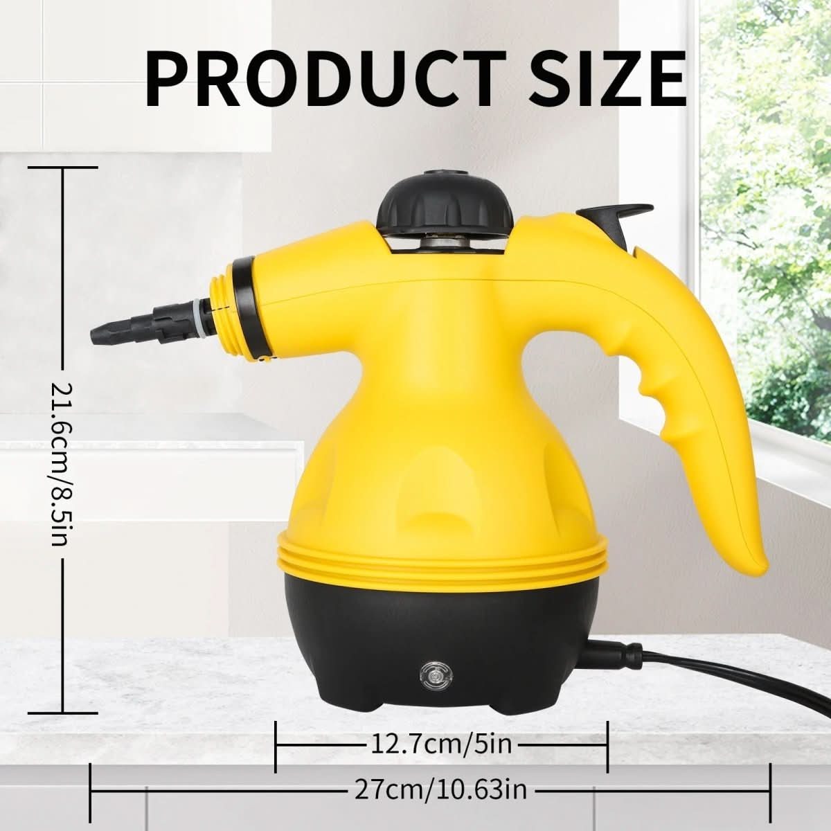No Chemicals All In One Steam Cleaner With 8 Attachments For Home Clothes And Windows
