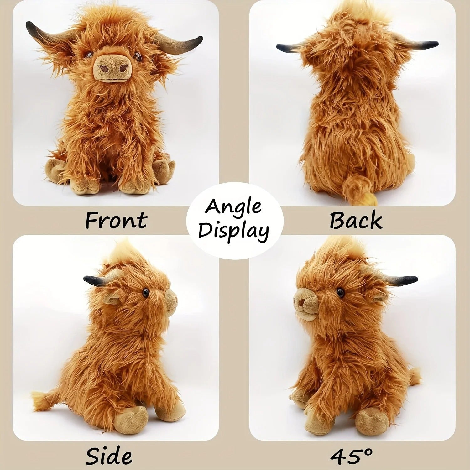 CuddleHollow Blød Highland Ko Bamse Til Alle Aldre
