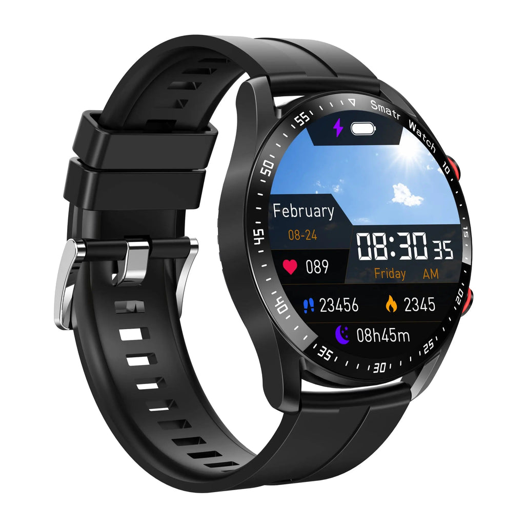 Aktiv Herrsmartklocka – Elegant Design med Bluetooth Fitnessspårning