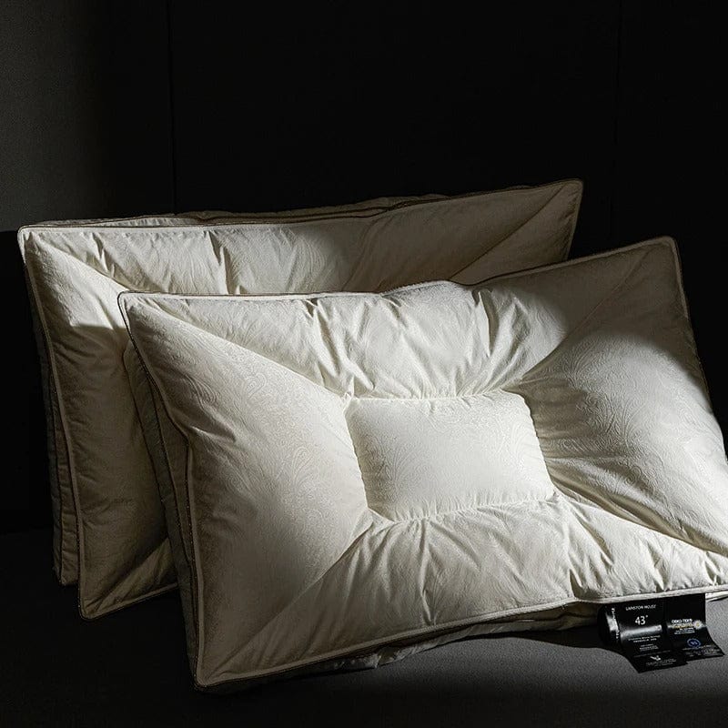 وسادة الذاكرة بحشو ريش الإوز الأبيض من جاكار