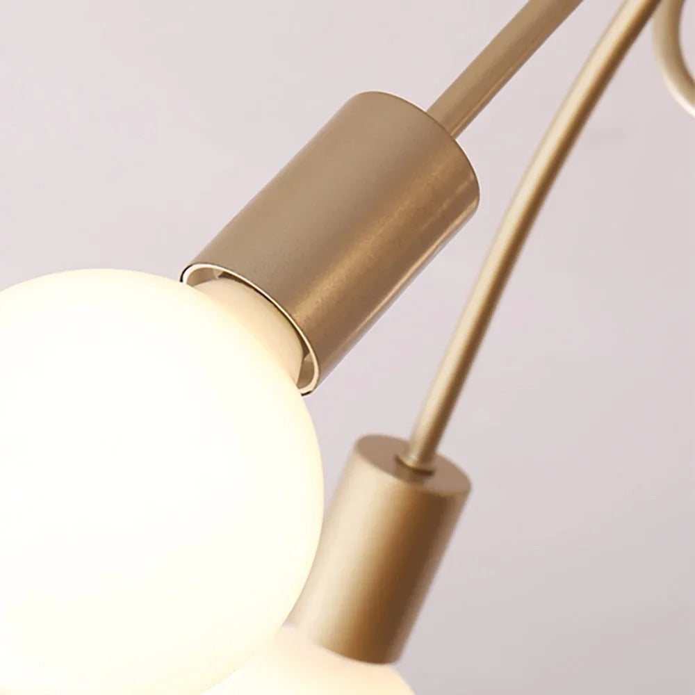 American Vintage kroonluchter - smeedijzeren LED hanglamp