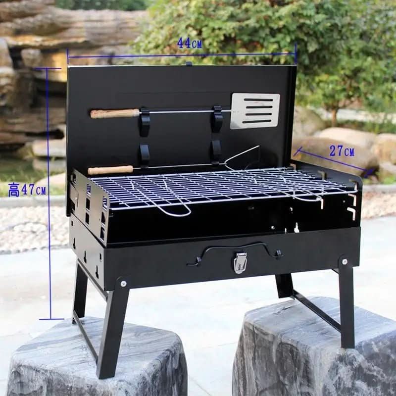 Skládací venkovní gril TrailBite, kompaktní a lehký ocelový gril pro kempování a zahradu