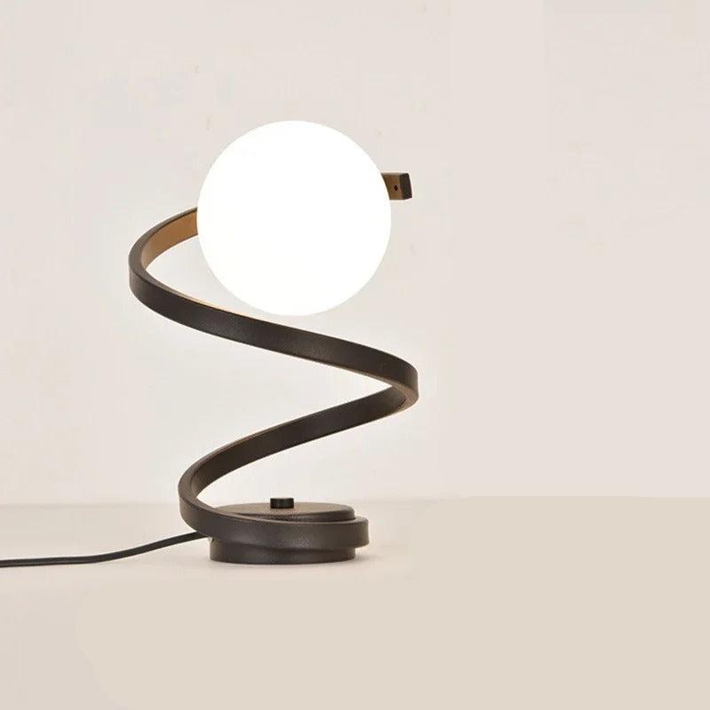 LuminaSpire | Spiral LED Table Lamp for Cozy Corners